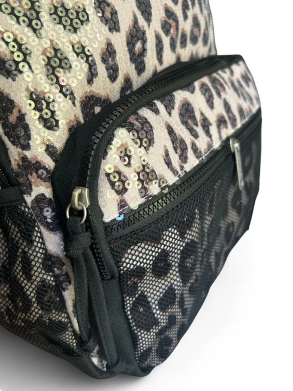 🆕🐆 PINK Leopard Sequin Backpack Victoria’s Secret Limited Edition NWT